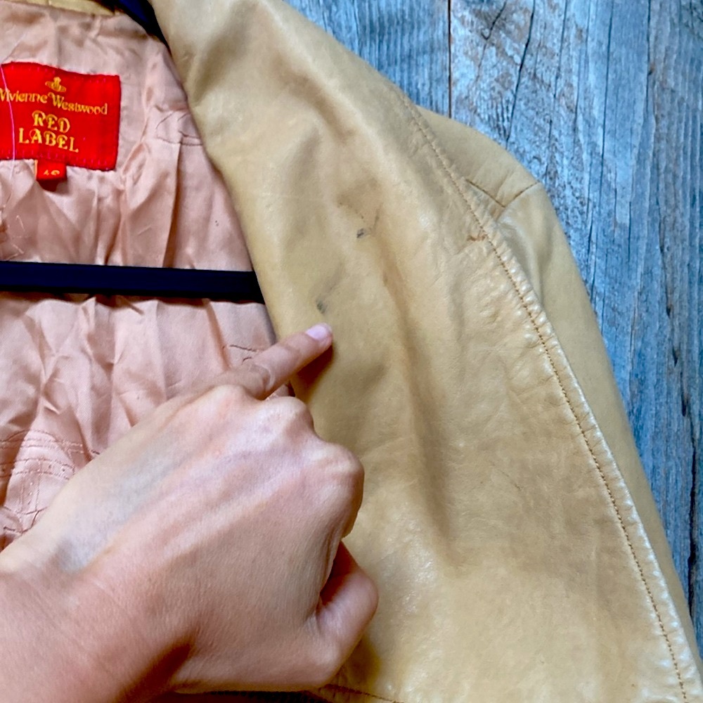 VIVIENNE WESTWOOD VINTAGE 2000’s RED LABEL LEATHER JACKET 😍 - Picture 11 of 15